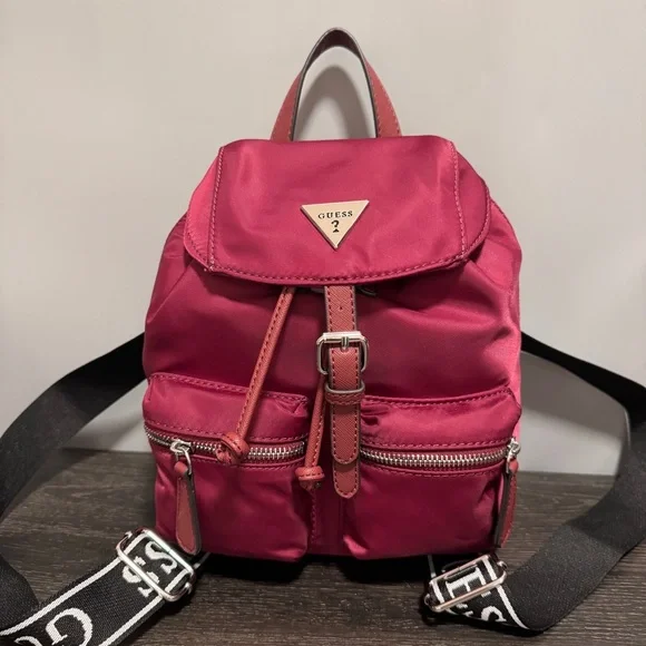 Guess | Bags | Nwt Guess Rucksack Womens Nylon Backpack In  display picture 2